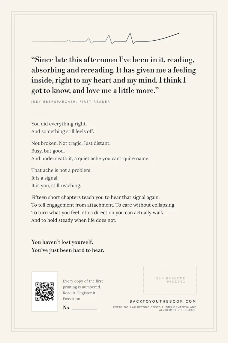 Back cover of Back. To you.